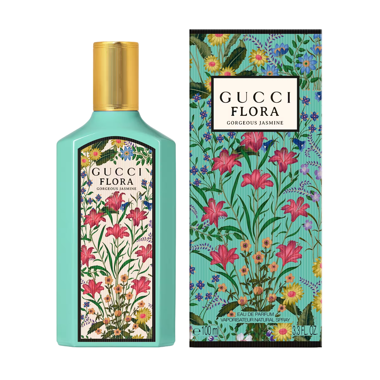 Gucci Flora Gorgeous Jasmine, 100 ml, eau de parfum donna 100ml scatolato